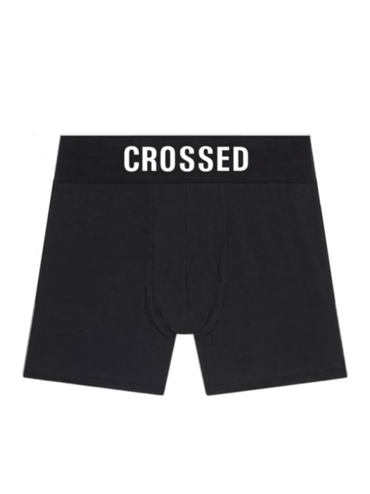 CROSSED BOXERS